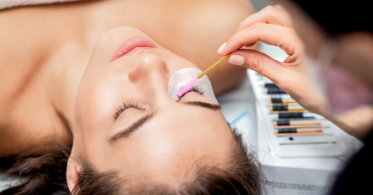 Lash lift treatment in Rantoul IL enhancing natural eyelashes for a lifted, curled look