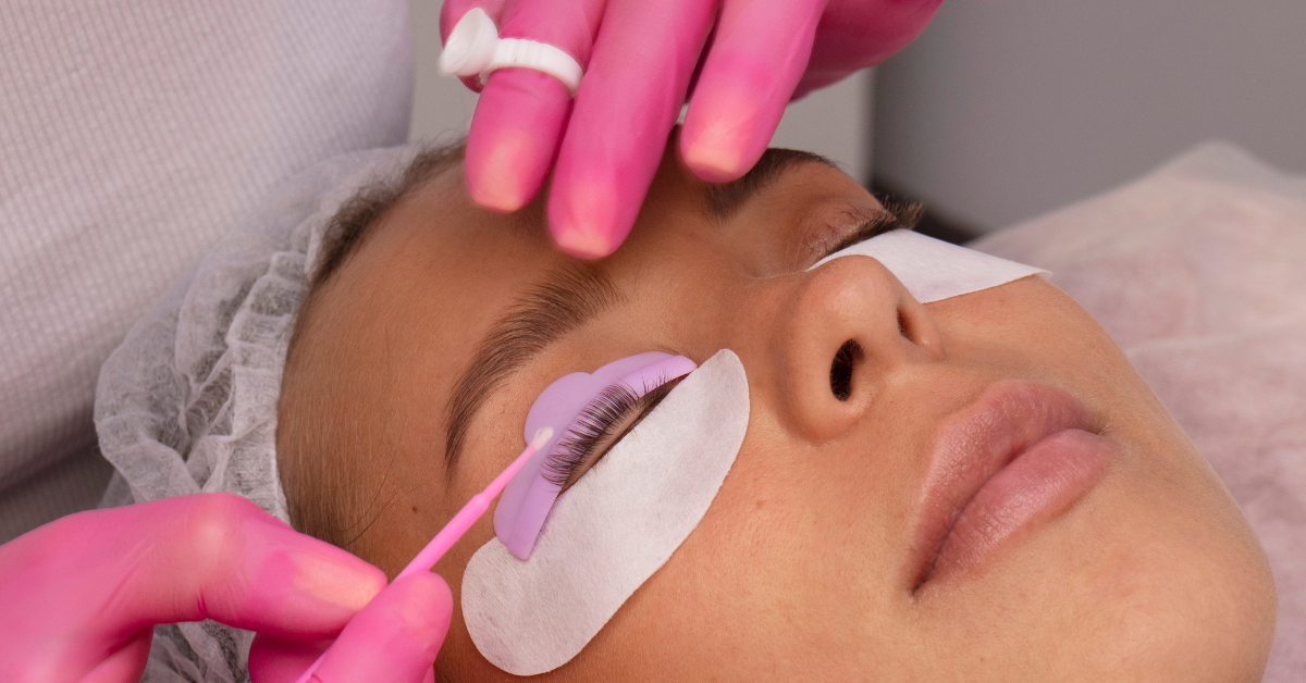 professional makeup application in salon rantoul il beauty services brow and lash styling